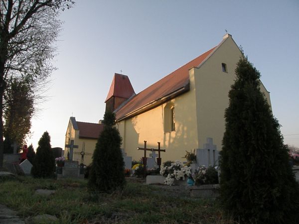 Kościół ŚW,Wawrzyńca od strony prezbiterium