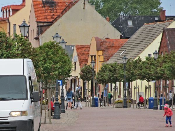 Fragment ulicy Kościuszki w Łebie