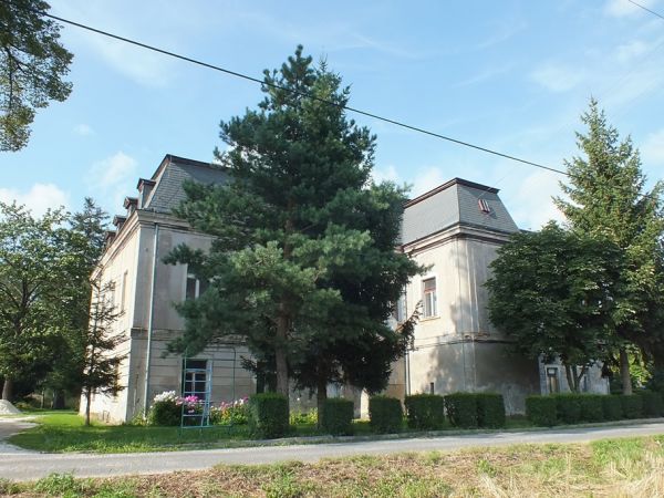 Pałac od strony drogi