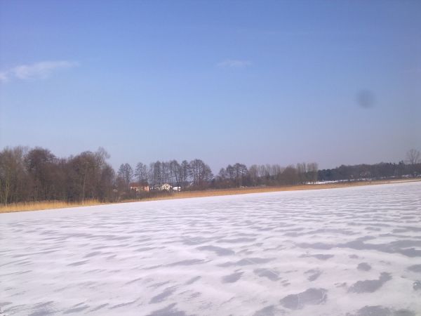 Zima 2012 nad jeziorem Łąke