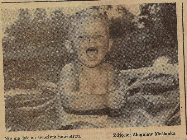 Strzelce Wielkie lata 80.Zdjęcie z Trybuny Opolskiej.