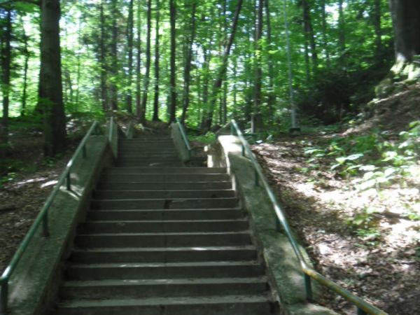 Schody prowadzące do Szpitala Uzdrowiskowego EXCELSIOR.