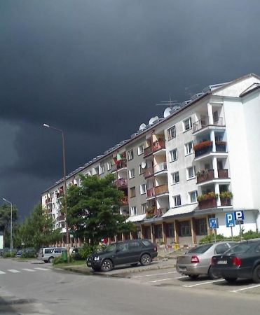 Ulica Słowackiego przed burzą