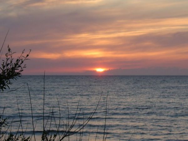 Łeba - zachód słońca