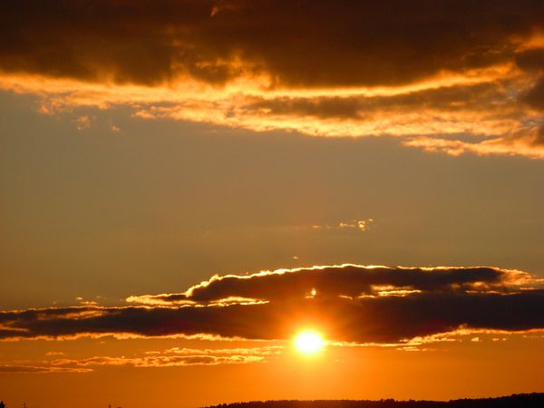 Zachód slońca na Warmii.