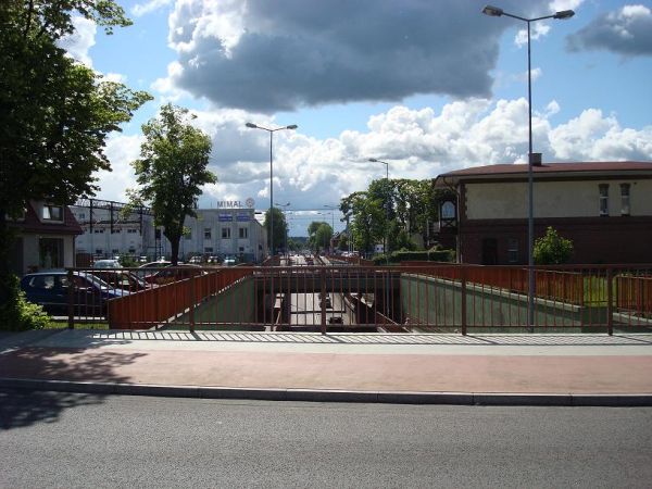 Wiadukt -widok z ul. Dworcowej na ul. Krzywoustego