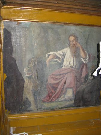 sceny biblijne - polichromia cerkiewna ścienna.