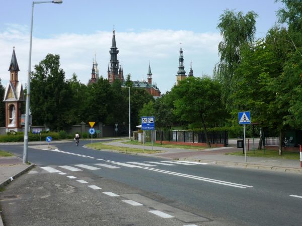 Licheń Stary. Widok ogólny " Starego "  Sanktuarium  czyli kościoła Św. Doroty.