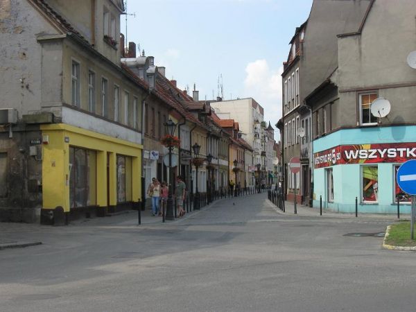 Koniec ul. Wrocławskiej, droga do rynku.