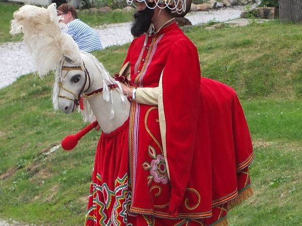 Lajkonik z wizytą w Bukowcu