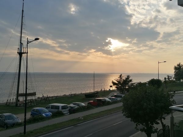 Chałupy, Morze Widok na zatokę.