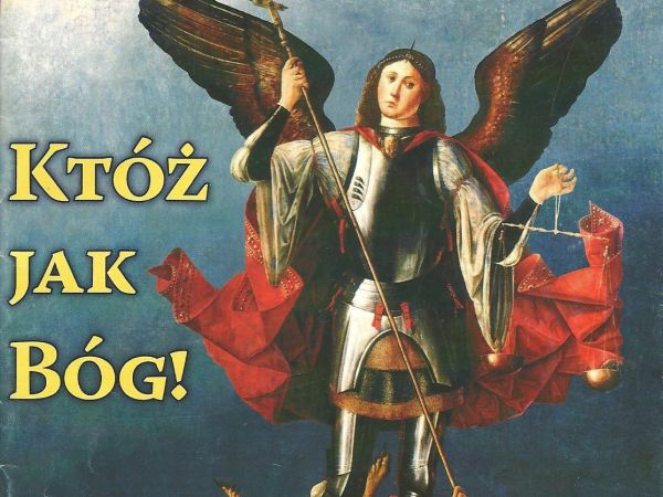 ze zbiorów prywatnych : patron Sanoka św. Michał Archanioł - tradycyjnie już - Szatana pokonał i niech czyn ten rozsławiony będzie ! ...