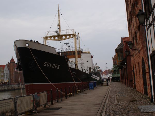 Statek - muzeum "Sołdek".