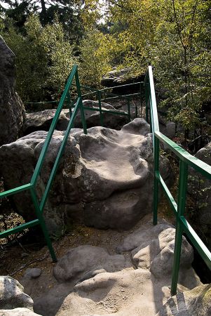 Karłów-Błędne Skały, fragment trasy turystycznej