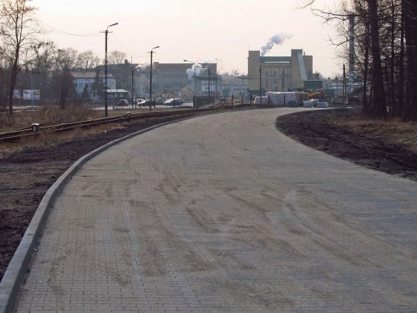 Budowa nowej drogi dojazdowej do zakładu płyt pilśniowych STEICO