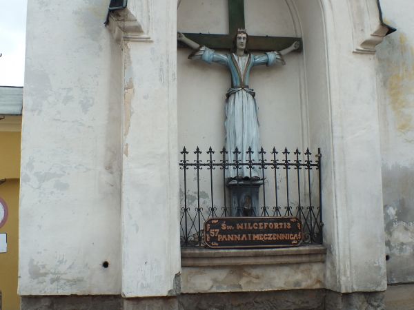 figura legendarnej świętej Wilgefortis /tu bez brody/