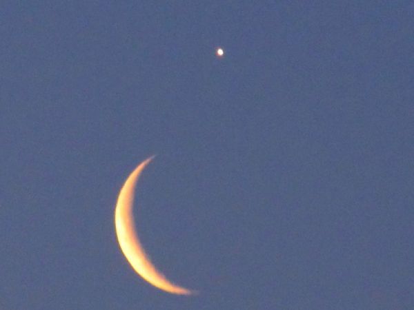 Spotkanie Księżyca i Wenus o poranku 26.02.2014