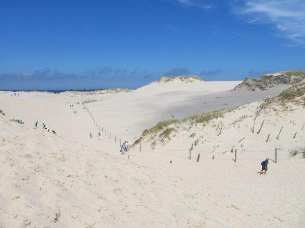 Ruchome wydmy przy Górze Rąbce