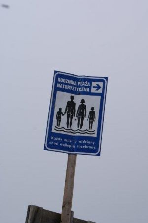 Tablica informacyjna.  Dźwirzyno - wrzesień 2011