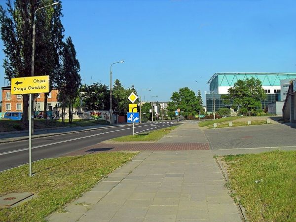 Na ulicy Pomorskiej w kierunku Pelplińskiej