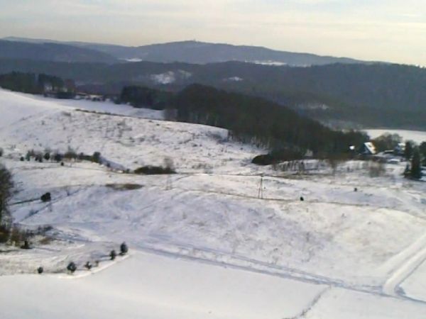 Widok w kierunku Wieżyca 25.01.