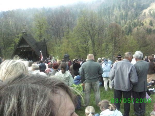 Msza na przysłopie przy granicy z szczawnicą msza odbywa sie co roku 3 maja