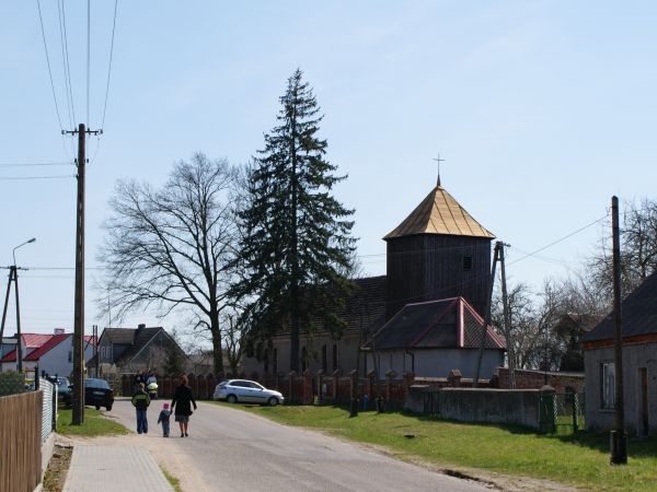 Panorama wioski. Rudki - kwiecień 2010