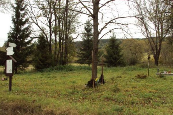 cmentarz w Dźwiniaczu - to ważne : w Dźwiniaczu ! - miejscowa ludność - w przeważającej większości - wyznania greko-katolickiego została przesiedlona a cerkiew