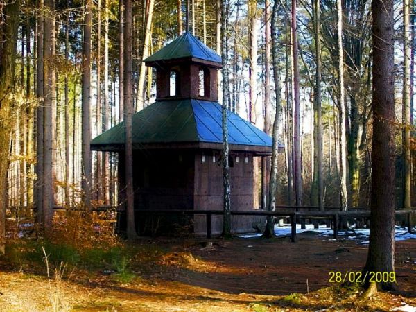 Chatka Pustelnika w środku lasu w Lipnie