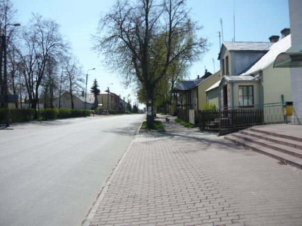 Ulica T Kościuszki z nowym asfaltem