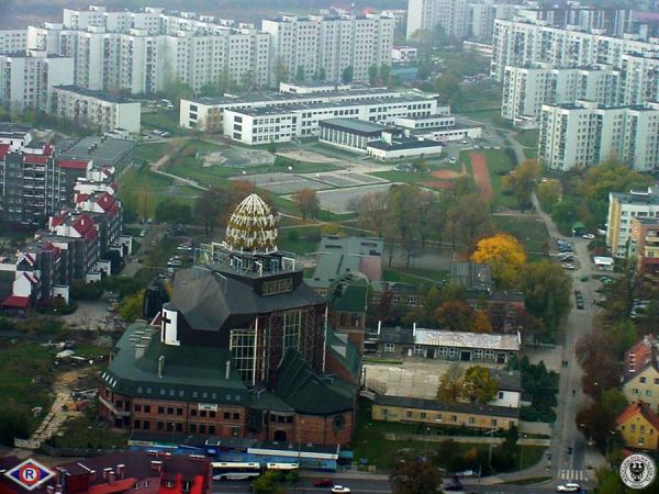 Kościół Opatrzności Bożej - oczywiście w budowie.