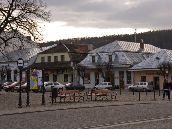 Stary Sącz -Rynek zabytkowe kamieniczki
