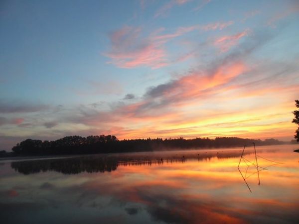 Zalew Sosina wschód słońca