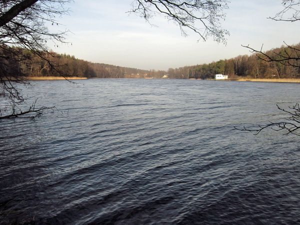 Jezioro Dejnowa-widok w kierunku Świętej Lipki 2011-12-12