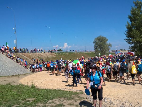 Rocznica Światowych Dni Młodzieży.Powrót z Brzegów.