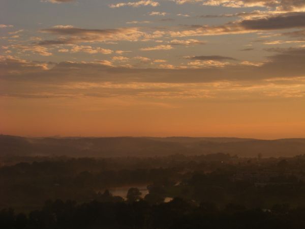 Zachód słońca - widok ze Wzgórza Zamkowego
