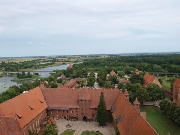 Widok z wieży ( Malbork )