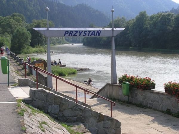 Przystań łodzi na Dunajcu, Szczawnica