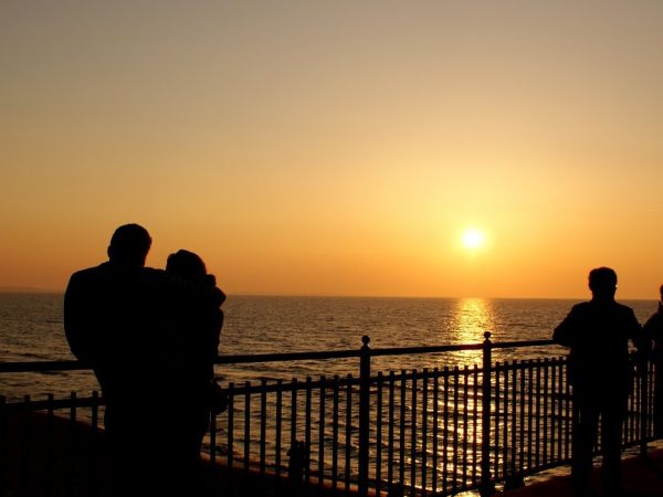 Międzyzdroje - molo - zachód słońca