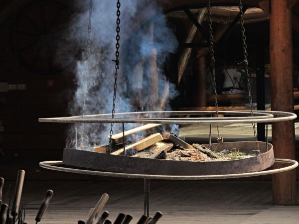 Na zakończenie wycieczki, samoobsługowy grill