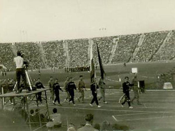 Stadion X-lecia Mecz lekkoatletyczny Polska-USA 1955r