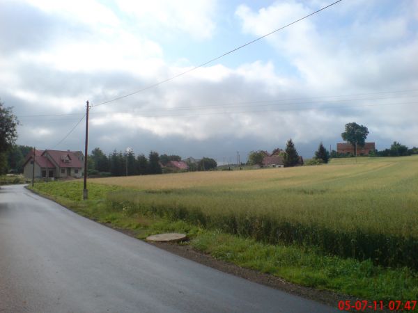 Pisaczów-(widok od stawu w stronę Lubania)