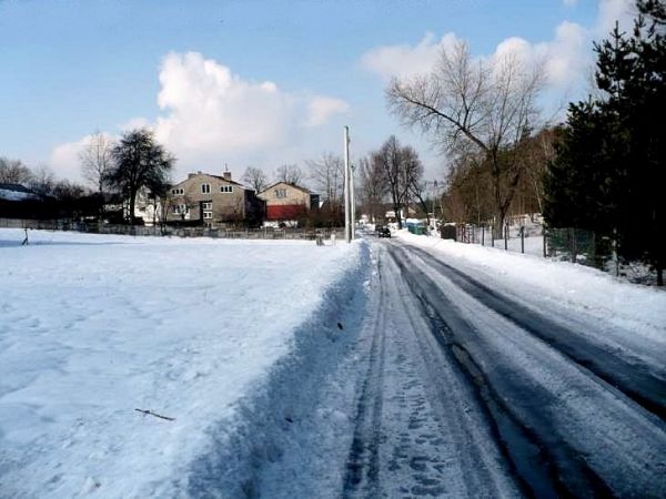 Krajobraz zimowy w Suliszowicach