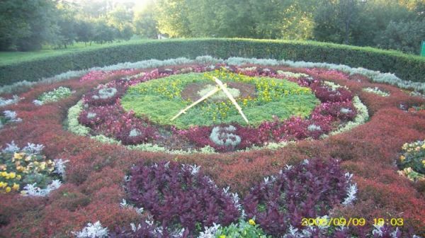 Ciechocinek - zegar kwiatowy