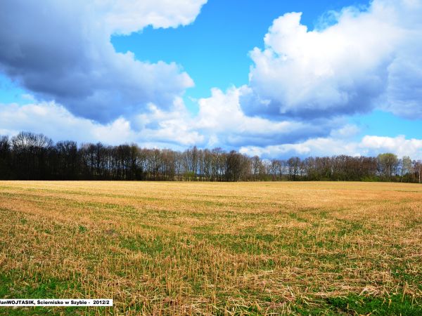 Chmury nad okolicznymi polami