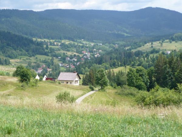 Panorama Glinki z Małego Smerekowa