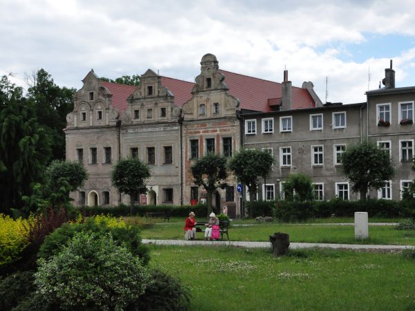 Wschowa, Rynek najstarsze kamieniczki, obecnie Muzeum Regionalne.