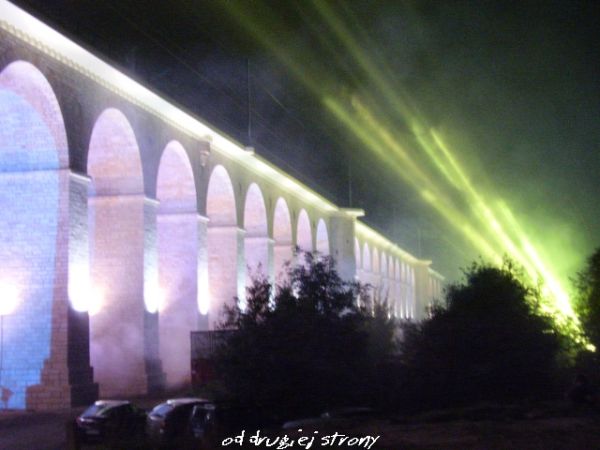 Północna strona wiaduktu w trakcie 'Wiadukt Show'