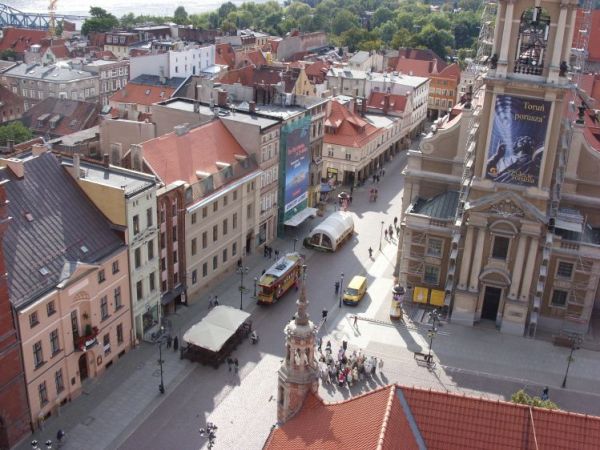 Widok z wieży Ratusza.