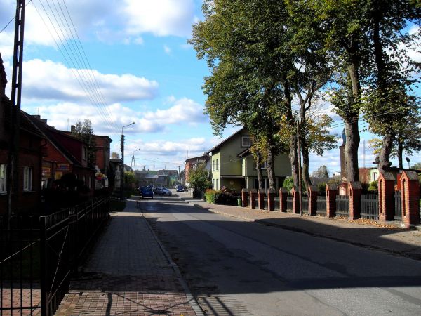 Ulica Długa w Łęgu, gdzie mieszka mój kolega Edek